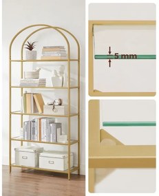 Libreria GLASY dorata