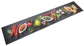 Tappeto Da Cucina Lavabile Spezie 60x300 Cm Velluto /