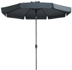 Ombrellone Flores Luxe 300 Cm Rotondo Grigio /