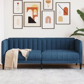 Divano A 2 Posti Blu İn Tessuto /