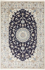 Nain Tappeto 300x200 Blu (Iran) Annodato A Mano