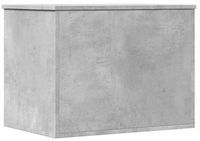 Contenitore grigio cemento 60x42x46 cm in legno multistrato