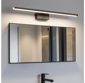 Aigostar - Illuminazione per specchio da bagno LED/12W/230V 4000K 60 cm IP44 nero