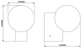 Zuma Line 003064-034741 - Applique da parete NUA 1xE27/25W/230V dorata