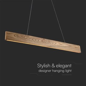 Lampadario LED a sospensione con filo LED/24W/230V 3000K marrone