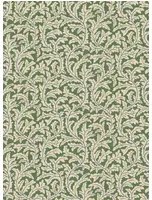 Josephine Munsey Tapete Frond Ogee - Brookes Green and Edge Sand