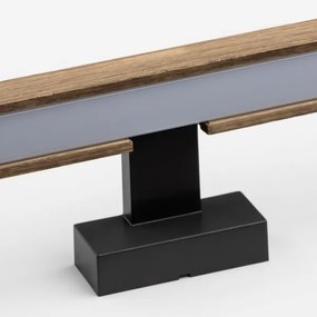 Brilagi-Illuminazione a LED per specchi da bagno WOODY MIRROR LED/8W/230V IP44 quercia/nero