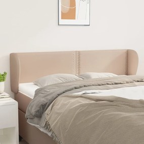 Testiera Ad Orecchio Cappuccino 147x23x78/88 Cm İn Similpelle /