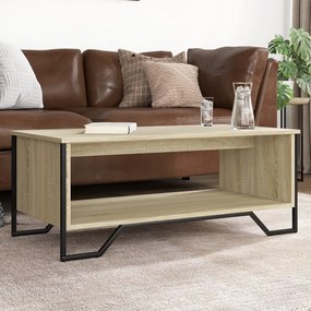 Tavolino Da Salotto Rovere Sonoma 100x51x40cm Legno Multistrato /