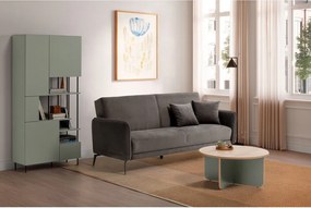 Libreria verde-grigio 84x175 cm Perla - Marckeric