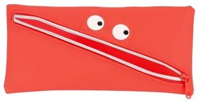 Astuccio Scuola Safta   Viso 22 x 11 x 1 cm Rosso