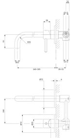 OMNIRES Y1215HCR - Rubinetto per lavabo da incasso Y cromo lucido