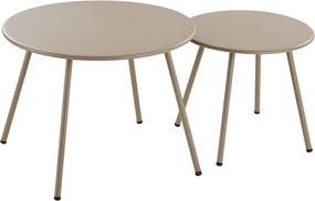 Set di mobili da giardino beige imbottito per 4 persone Nilo – House Nordic