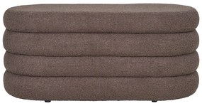 Panca marrone in tessuto bouclé Dartford - House Nordic