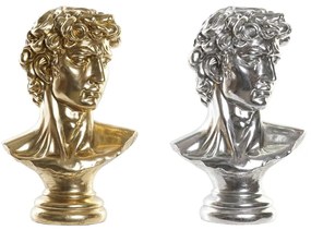 Statua Decorativa DKD Home Decor Argentato Dorato Resina Busto (24,5 x 17,5 x 36 cm) (2 Unità)