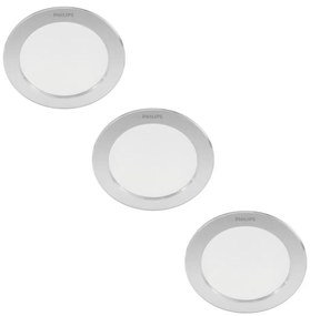 Philips - SET 3x Lampada LED da incasso DIAMOND LED/3,5W/230V 2700K