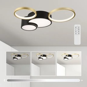 Lampada da soffitto dimmerabile ALIZEE LED 30W 230V 3000-6500K nero/oro