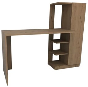 Scrivania Libreria Con Anta Laterale 150x55x120H Effetto Legno Ryan