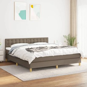 Giroletto A Molle Con Materasso Tortora 160x200 Cm İn Tessuto /