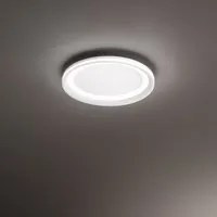 Plafoniera Contemporanea Edge Alluminio Bianco Led Integrato 38W