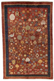 Gabbeh Tappeto persiano 240x150 Rosso (Iran) Annodato A Mano