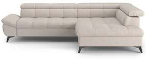 Divano angolare letto a L MARANO, lato destro, beige