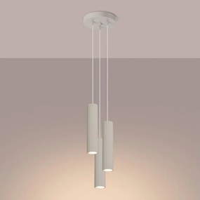 Brilagi - Lampadario LED a cavo CRESTO 3xGU10/10W/230V crema