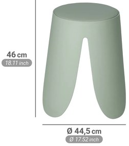 Sgabello color salvia in plastica impilabile Comiso – Wenko