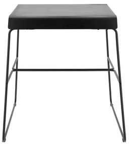 Tavolo da pranzo in metallo nero 58x75 cm A-Café - Zone