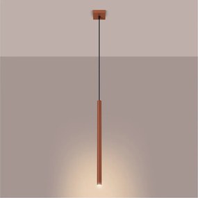 Lampadario color mattone Fideus – Sollux