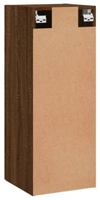 Mobile a Parete Rovere Marrone 34,5x34x90 cm Legno Multistrato