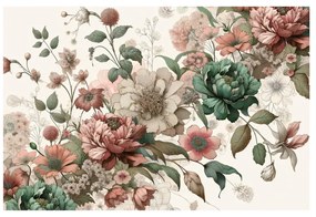 Quadro su tela – Fiori delicati in tonalità pastello