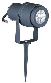 Faretto LED da Giardino 12W con Picchetto Colore Grigio Luce Verde IP65 SKU-217552