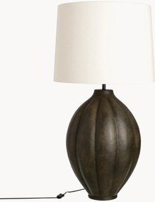 Lampada da tavolo grande con frontale millerighe Fluted