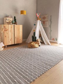 Lytte Tappeto bambino Lupo Grigio 120x170 cm - Tappeto design moderno soggiorno