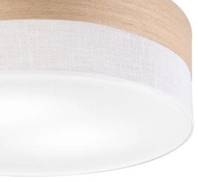 Plafoniera SIRJA WOOD 2xE27/15W/230V diametro 45 cm bianco/quercia