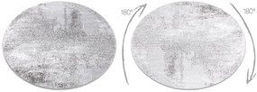 Tappeto MEFE moderno  Cerchio 8731 Vintage - Structural due livelli di pile grigio