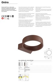 Redo 91062 - Applique LED da esterno ONIRO LED/8W/230V IP65 antracite