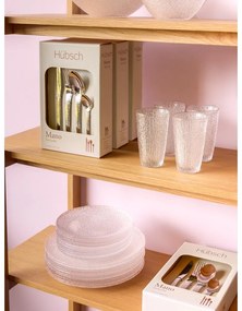 Posate in acciaio inox 16 pezzi in argento Mano - Hübsch