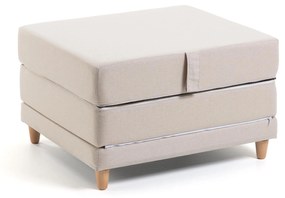Kave Home - Pouf letto Lizzie 70 x 60 (180) cm beige