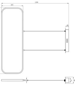 Globo 67262HB - Lampadario LED su filo SILLA LED/24W/230V