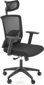 Sedia da ufficio Mason in nero - H130 cm