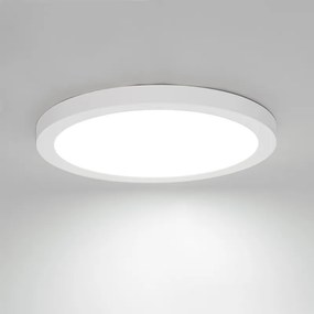 Faretto da superficie o da incasso bianco 30 cm incl. LED Dimmerabile a 3 livelli con interruttore DIP - Trans