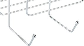 Mensola da bagno in acciaio sospesa in argento lucido Martos - Allstar