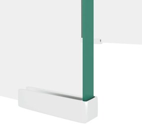 Mobile/rialzo porta tv in vetro bianco 40x25x11 cm