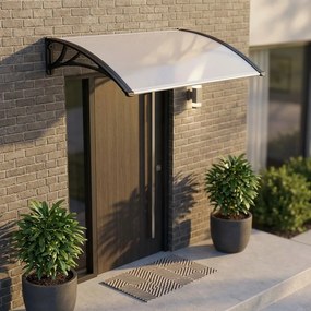 ASUKA - pensilina in policarbonato alveolare opaco porta ingresso 100 x 120 cm