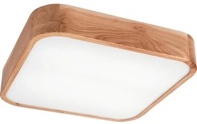 Plafoniera OAK SQUARE 4xE27/15W/230V 45x45 cm quercia