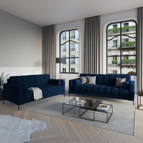 Divano in velluto blu scuro Bali - Cosmopolitan Design