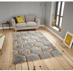 Tappeto grigio e giallo , 150 x 230 cm Noble House - Think Rugs