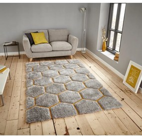 Tappeto grigio e giallo , 120 x 170 cm Noble House - Think Rugs